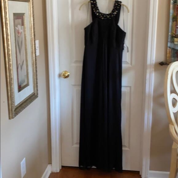 NEW Alex Evenings black beaded formal gown dress - Picture 1 of 10